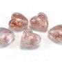 Margele de lampa, inimioara, 16x16 mm