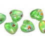 Margele de lampa, inimioara, 12x12x5 mm