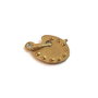 Charm auriu antichizat Paleta pictura 16 x 11 mm