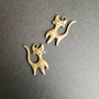 PANDANTIV BRONZ - PISICA- 24 x 15 MM