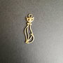 PANDANTIV BRONZ -PISICA - 34 x 11 Mm