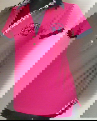 LA MARTINA TRICOU POLO FUCSHIA