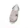 Conector Quartz turmalinat  in rama argintata