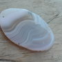 Pandantiv felie agata, 62x36 mm