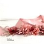 Brau cu flori textile/Cordon roz