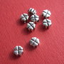 Charm trifoi cu 4 foi din argint .925 aprox 5x5x3 mm