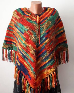 Poncho crosetat, L