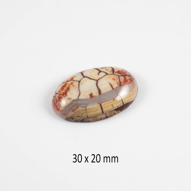 Cabochon Agata peruana, 30 x 20 mm, CSP-106