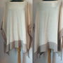 PULOVER PONCHO CAPPUCINO