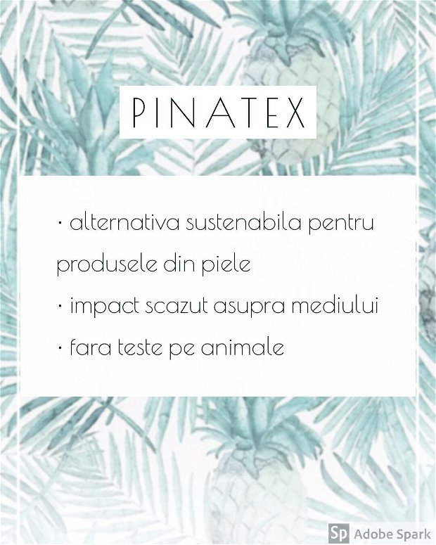 Penar / Toc  din Pinatex / piele de ananas