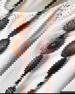 colier lemn si cocos , nou