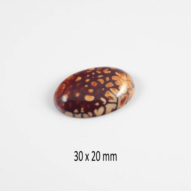 Cabochon Agata peruana, 30 x 20 mm, CSP-124