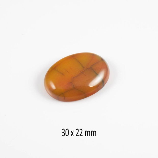 Cabochon Agat, 30 x 22 mm, CSP-128