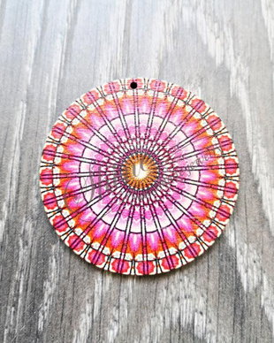 Pandantiv mandala, 60x2.5mm