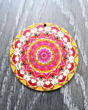 Pandantiv mandala 6, 60x2.5mm