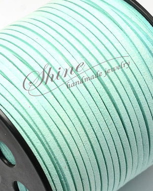 Snur suede Light Cyan, 3.0x1.4mm