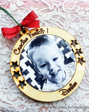 Ornamente CRACIUN Personalizate cu POZA