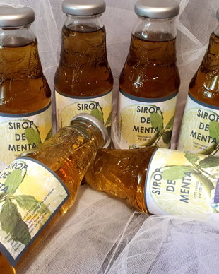 Sirop natural din frunze proaspete de menta, 330 ml
