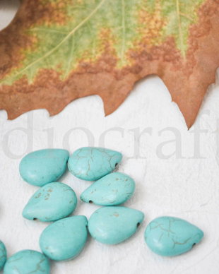 Lot briolete turquoise