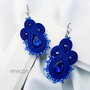 Cercei soutache ROYAL BLUE