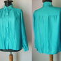 BLUZA MATASE NATURALA ALBASTRA