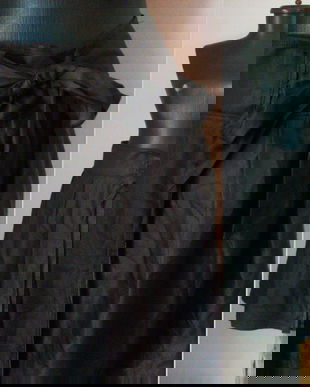 HUGO BOSS FUSTA MIDI MATASE NATURALA