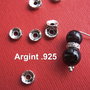 Guleras din argint .925 aprox 2.5x6 mm