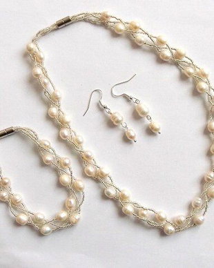 set perle naturale 35123