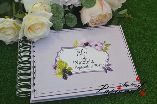 Guestbook nunta mure lila