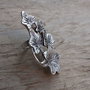 Inel zamac, reglabil,  55x32 mm
