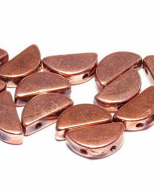 Semi Circle Beads, 5x10 mm, Crystal Capri Gold Full - 00030-27100