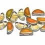 Semi Circle Beads, 5x10 mm, Crystal Marea - 00030-28001