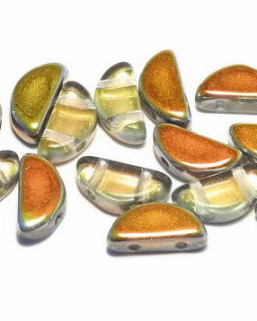 Semi Circle Beads, 5x10 mm, Crystal Marea - 00030-28001