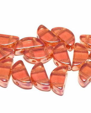 Semi Circle Beads, 5x10 mm, Crystal Full Apricot Medium - 00030-29123