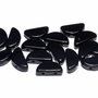 Semi Circle Beads, 5x10 mm, Jet - 23980