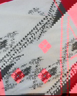 Napron rustic cu broderie