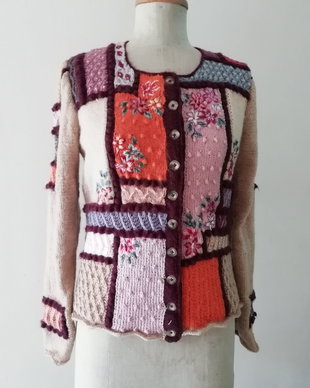 jacheta Multicolor crem