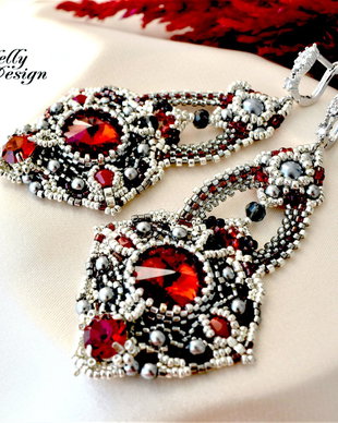 Cercei cristale Swarovski si argint