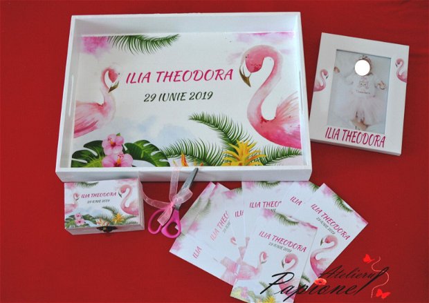 Set cartonase meserii  - flamingo