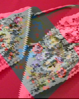 Poseta vintage cu goblen