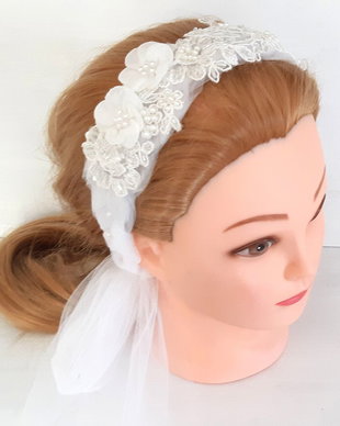 Accesoriu de par pentru mireasa/esarfa pentru dezgatitul miresei/accesoriu pentru petrecerea burlacitelor
