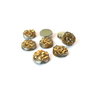 Cabochon rotund druzy rasina aurie 10mm GSLAK-T 018