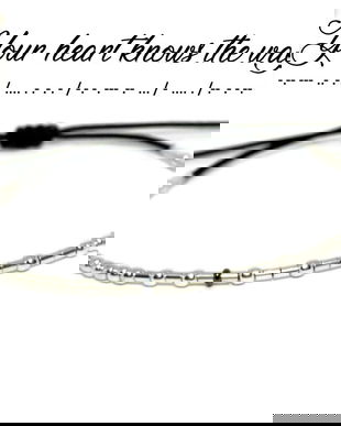 Bratara minimalista "Your heart knows the way " - cod morse / Bratari personalizate