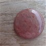 Cabochon rodonit roz, 40 mm