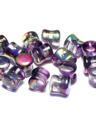 Diabolo Beads, 4x6 mm, Crystal Magic Purple - 00030-95500