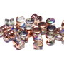 Diabolo Beads, 4x6 mm, Crystal Copper Rainbow - 00030-98533