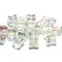 Diabolo Beads, 4x6 mm, Crystal Green Rainbow - 00030-98539