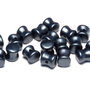 Diabolo Beads, 4x6 mm, Alabaster Pastel Dark Grey - 02010-25037
