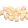 Diabolo Beads, 4x6 mm, Chalk White Champagne Luster - 03000-14413