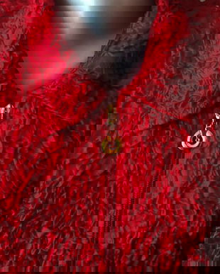 bluza / jacheta rosie de matase , Joseph Ribkoff , XL